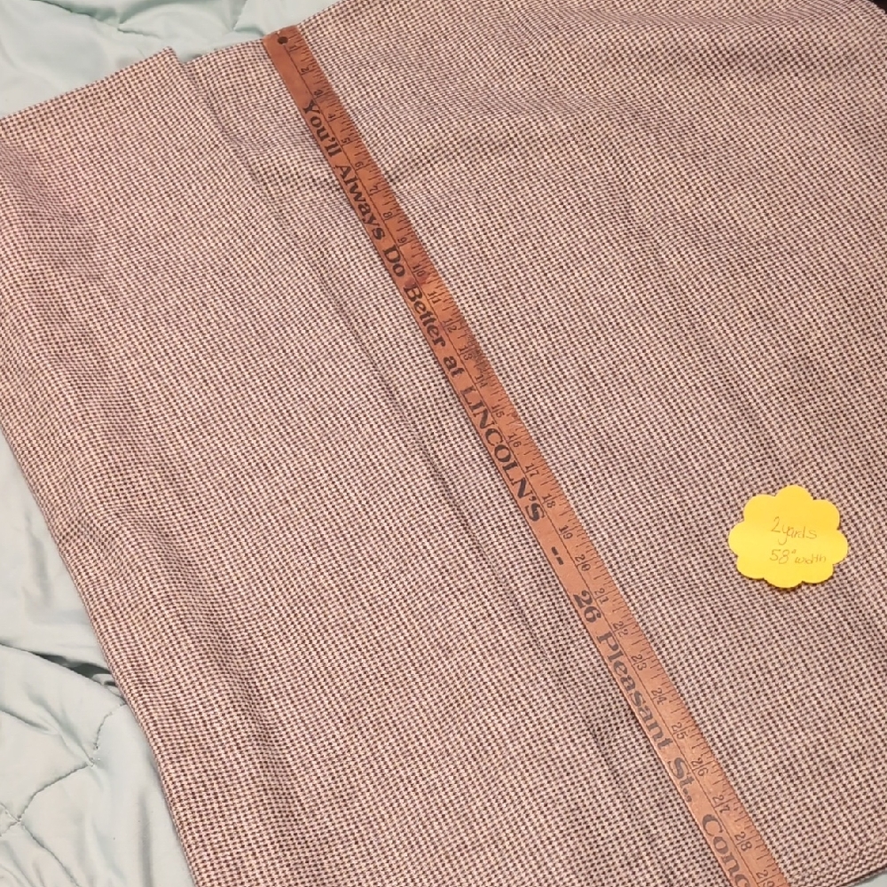 🏵️WoolBrown Houndstooth Fabric